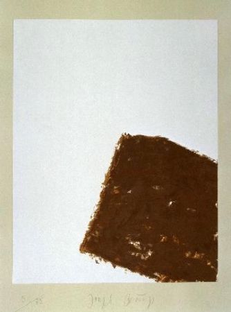 Lithographie Beuys - Wandernde Kiste Nr. 3