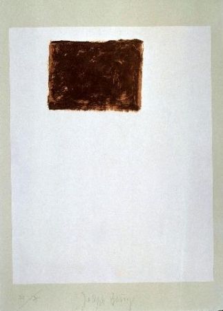 Lithographie Beuys - Wandernde Kiste Nr. 5