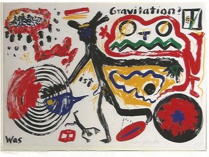 Sérigraphie Penck - Was ist Gravitation