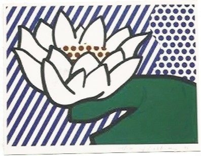 Sérigraphie Lichtenstein - Water Lily