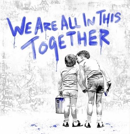 Sérigraphie Mr Brainwash - We Are All In This Together 