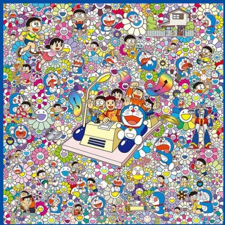Sérigraphie Murakami - WE CAN GO ANYWHERE WITH MR. FUJIKO F. FUJIO AND THE TIME MACHINE!