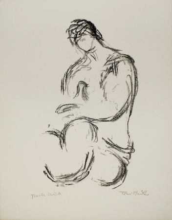 Lithographie Stadler - Weiblicher Akt / Female Nude