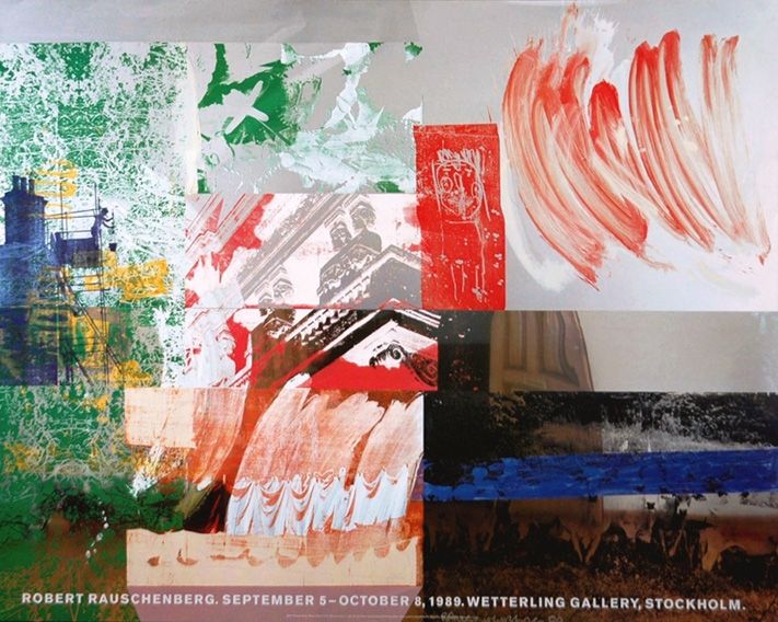 Affiche Rauschenberg - Wetterling Gallery