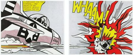 Lithographie Lichtenstein - Whaam!