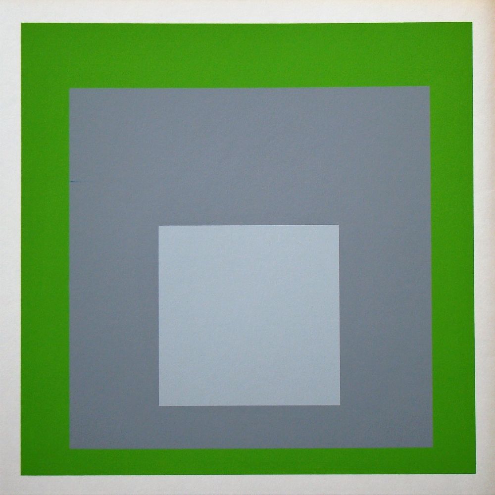 Sérigraphie Albers - White Marker, 1964