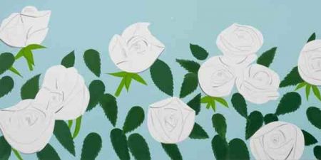 Sérigraphie Katz - White Roses