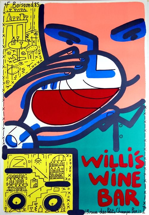 Lithographie Boisrond - Willis Wine Bar 