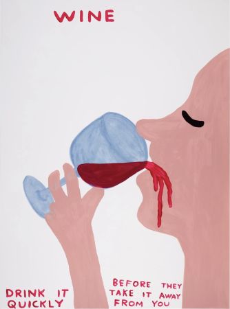 Sérigraphie Shrigley - Wine