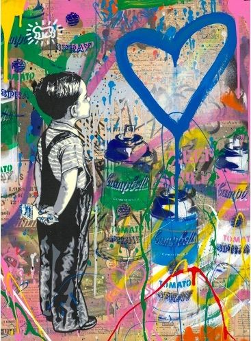 Sérigraphie Mr Brainwash - With All My Love, 2019 