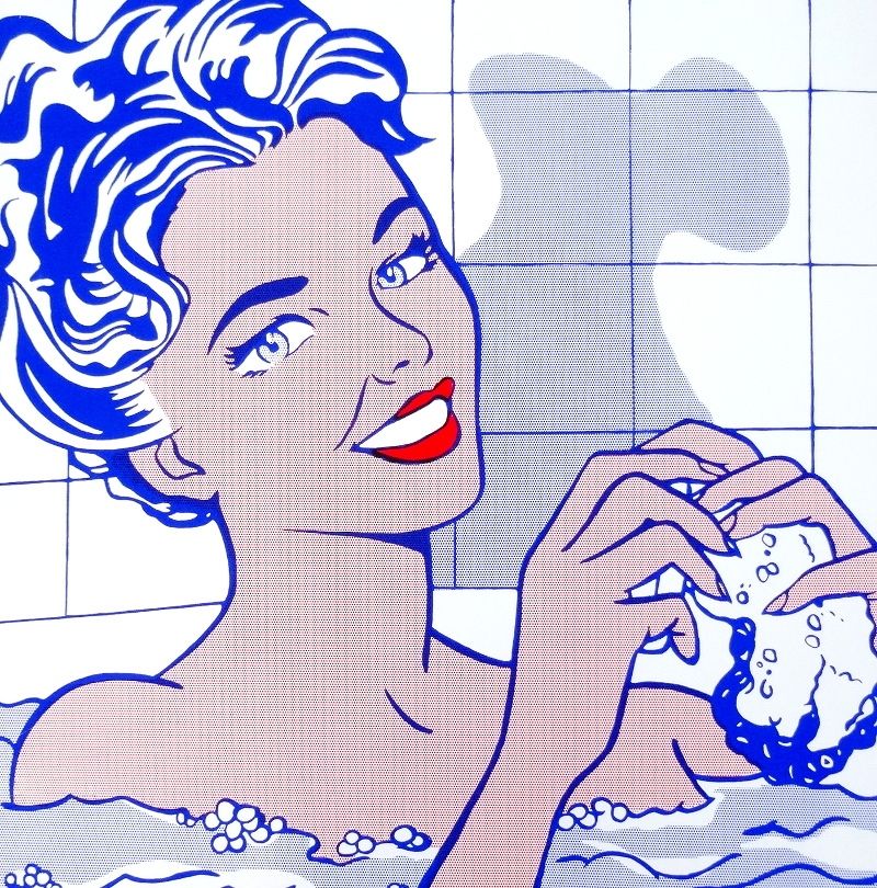 Sérigraphie Lichtenstein - Woman in bath