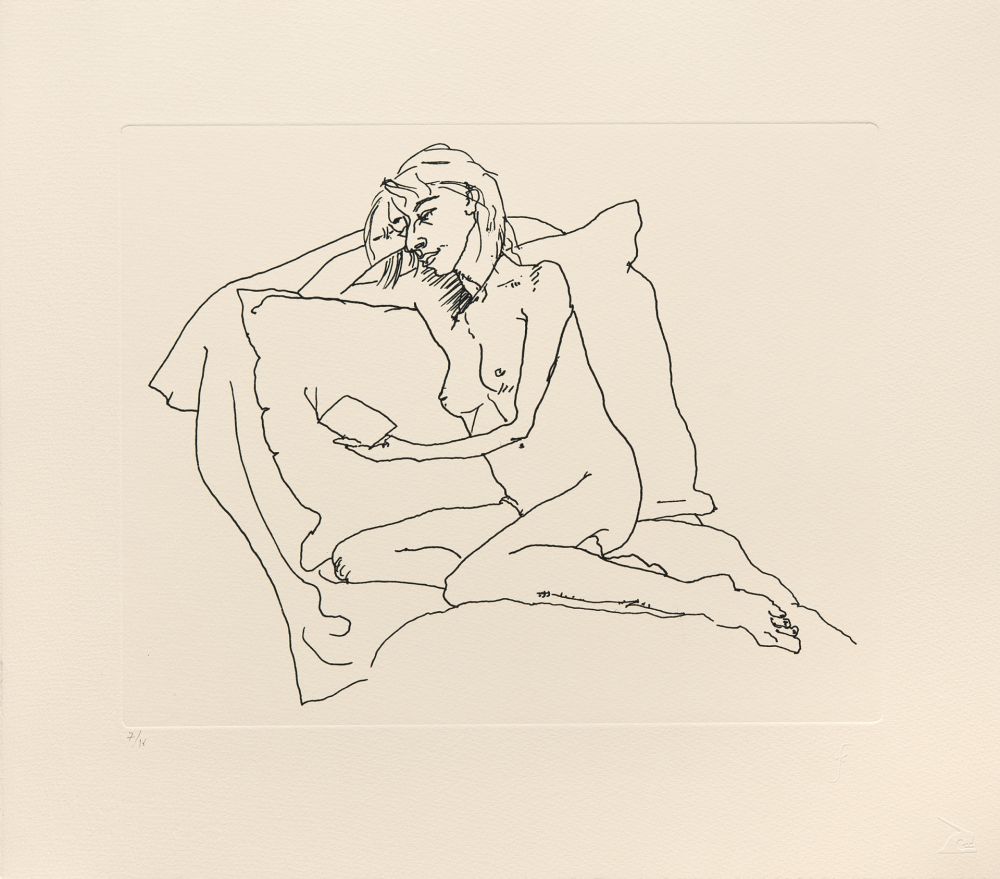 Gravure Flanagan - Woman reading
