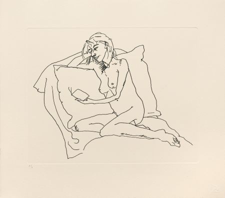Gravure Flanagan - Woman reading