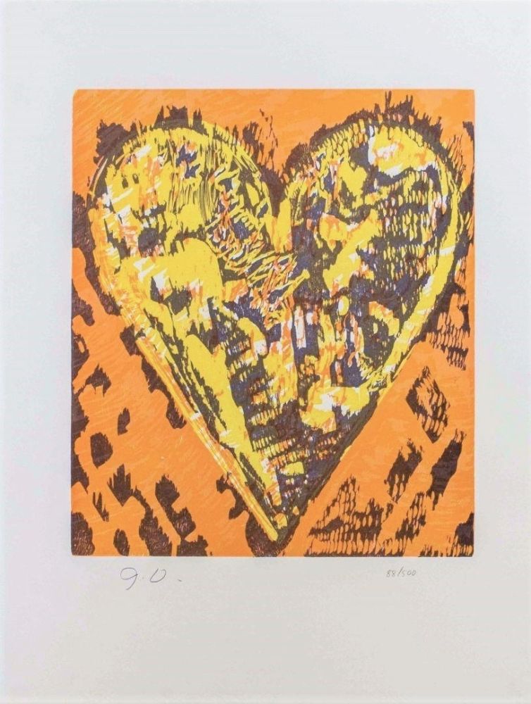 Gravure Sur Bois Dine - Woodcut Heart