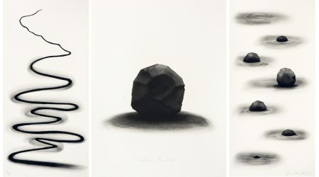 Eau-Forte Nash - Wooden boulder, triptych
