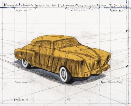 Lithographie Christo & Jeanne-Claude - Wrapped Automobile 
