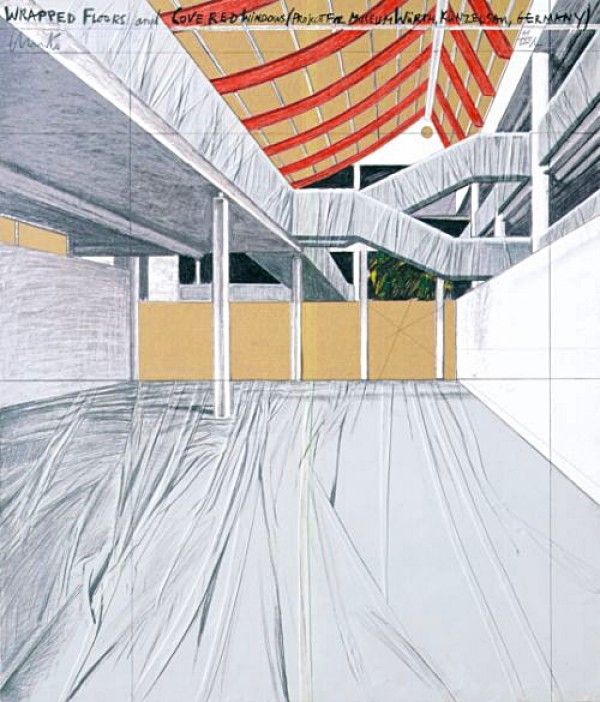 Multiple Christo - Wrapped Floors and Covered Windows, Museum Würth