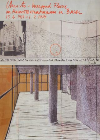 Affiche Christo - Wrapped floors Architekturmuseum Basel
