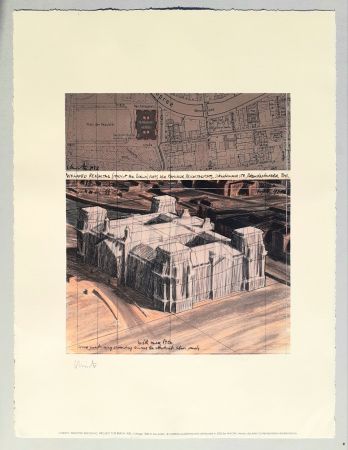 Lithographie Christo - Wrapped Reichstag