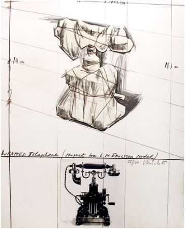 Multiple Christo - Wrapped Telephone project  for L.M.Ericsson model