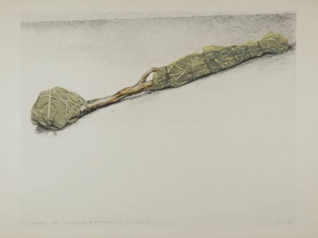 Sérigraphie Christo - Wrapped Tree