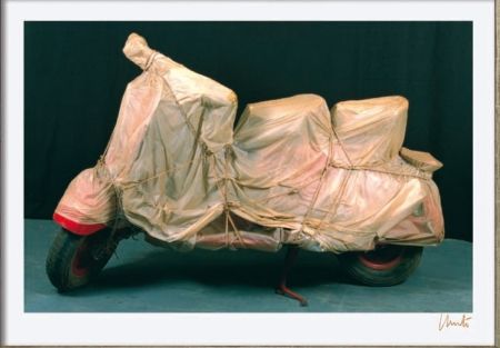 Lithographie Christo - Wrapped Vespa
