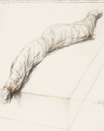 Sérigraphie Christo - Wrapped Woman