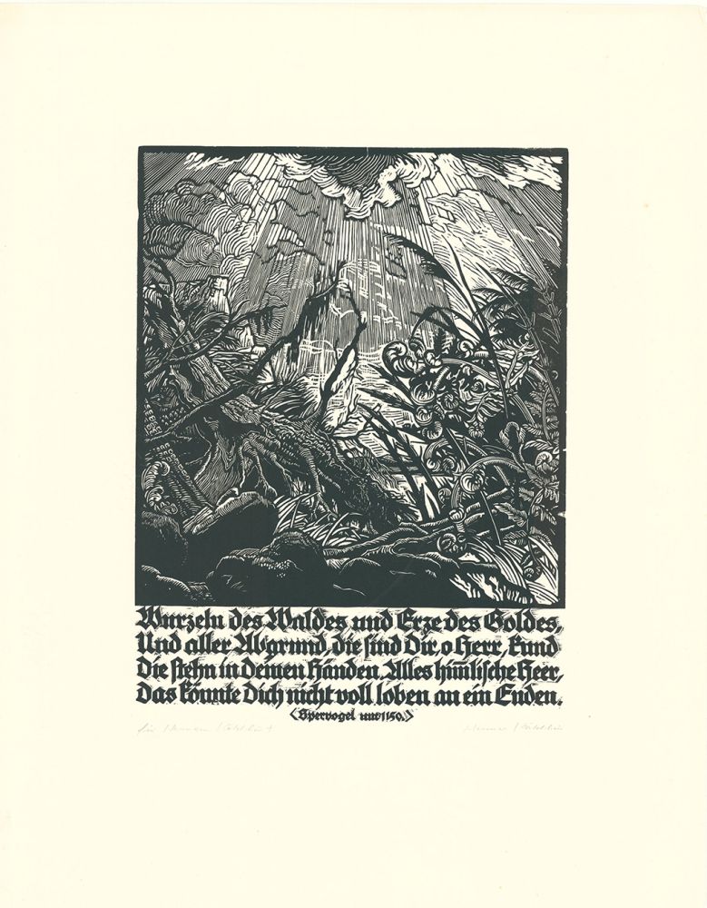 Gravure Sur Bois Kätelhön - Wurzeln des Waldes...