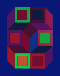 Sérigraphie Vasarely - Xico