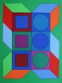 Sérigraphie Vasarely - XICO 2