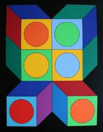 Sérigraphie Vasarely - XICO 5