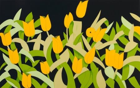 Sérigraphie Katz - Yellow Tulips