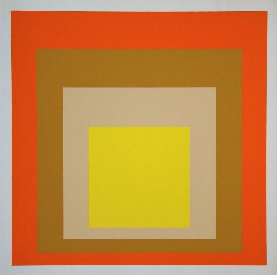 Sérigraphie Albers - Yes Sir, 1955