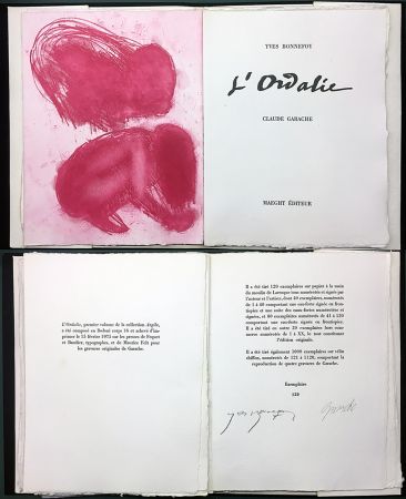 Livre Illustré Garache - Yves Bonnefoy. L'ORDALIE. Maeght 1975