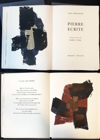 Livre Illustré Ubac - Yves BONNEFOY . PIERRE ÉCRITE. Ardoises taillées par Raoul Ubac
