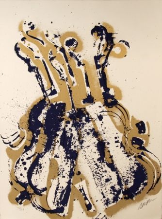 Sérigraphie Arman - Yves Klein's Violins