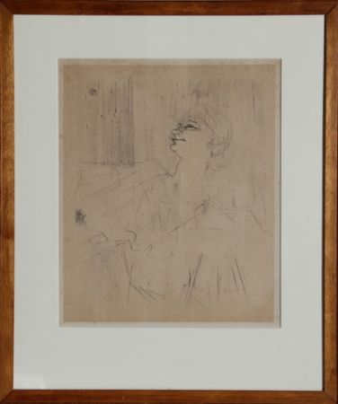 Lithographie Toulouse-Lautrec - Yvette Guilbert - Menilmontant