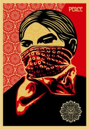 Sérigraphie Fairey - Zapatista Woman. Large Format