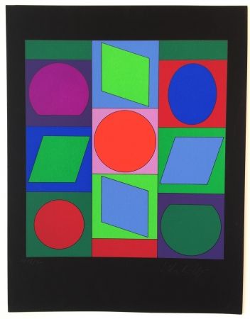 Sérigraphie Vasarely - Zaphir