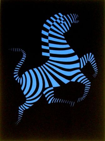 Sérigraphie Vasarely - Zebra