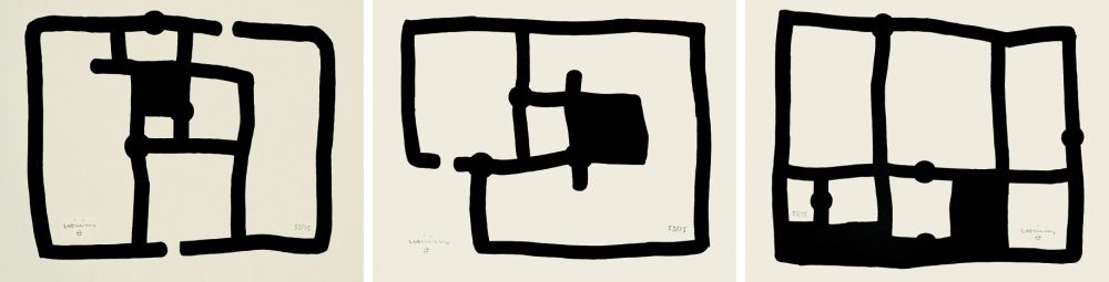 Aquatinte Chillida - Zedatu (I, III y IV)