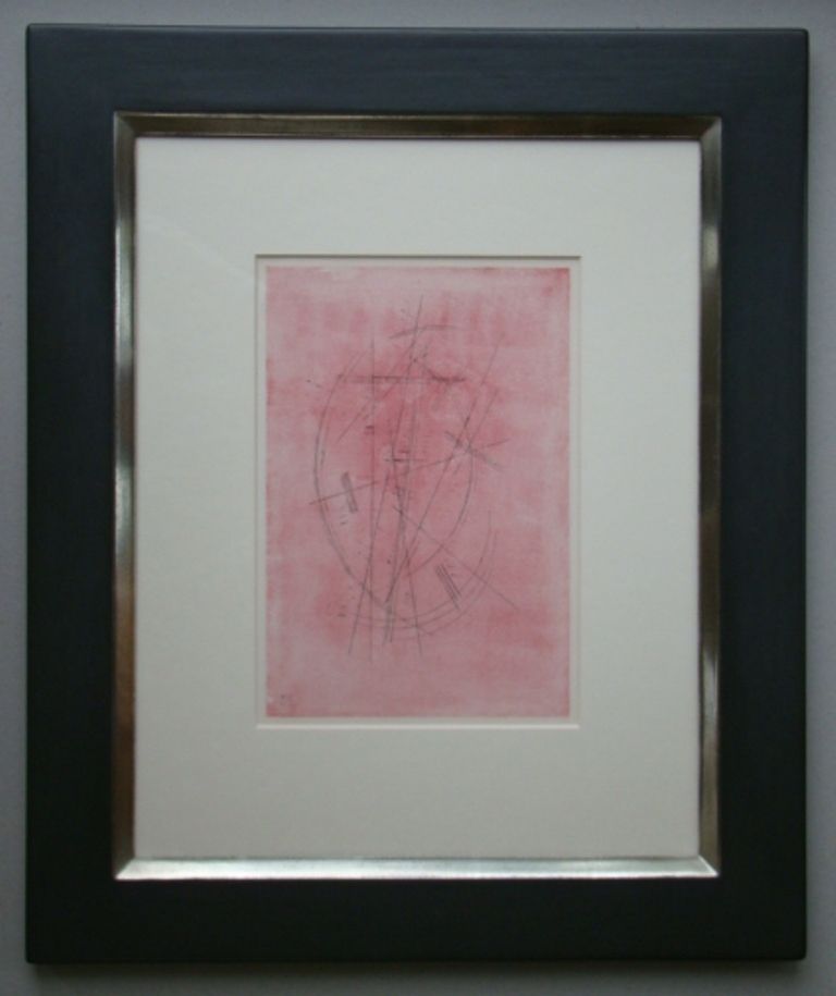 Pochoir Kandinsky - Zeichnung in Rosa, 1927