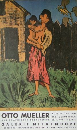 Affiche Mueller - Zigeunerin mit Kind