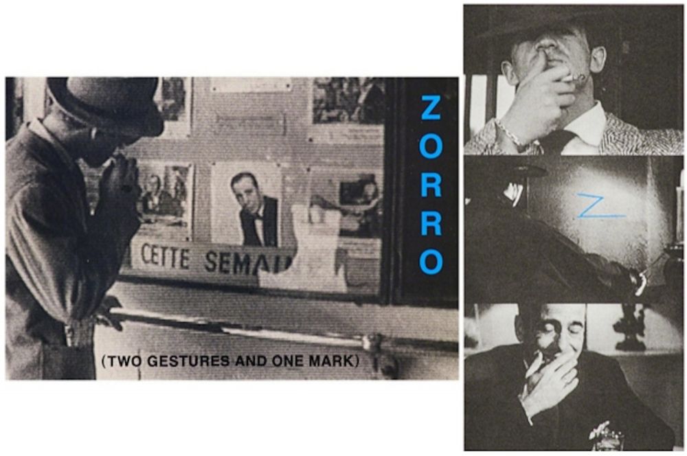 Lithographie Baldessari - Zorro (Two Gestures and One Mark)