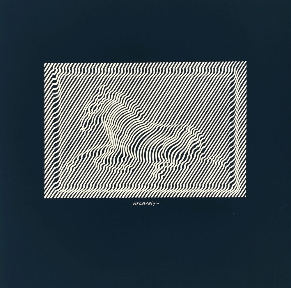 Sérigraphie Vasarely - Zèbres cinétiques