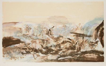 Lithographie Zao - À La Gloire de l'image et art Poétique