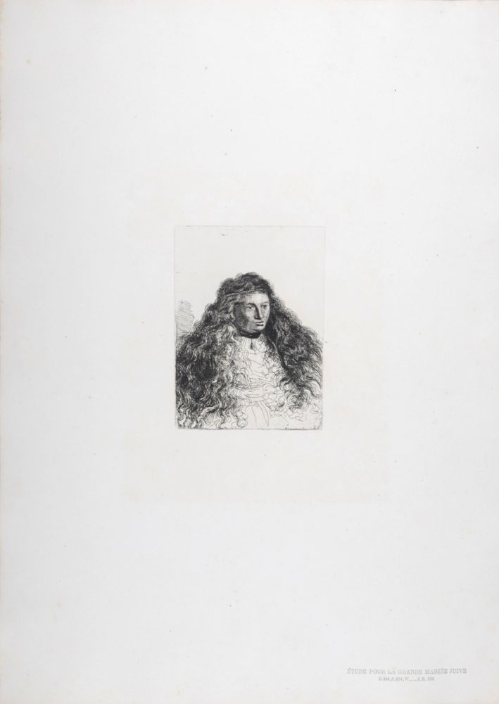 Héliogravure Rembrandt - Étude pour la grande mariée juive
