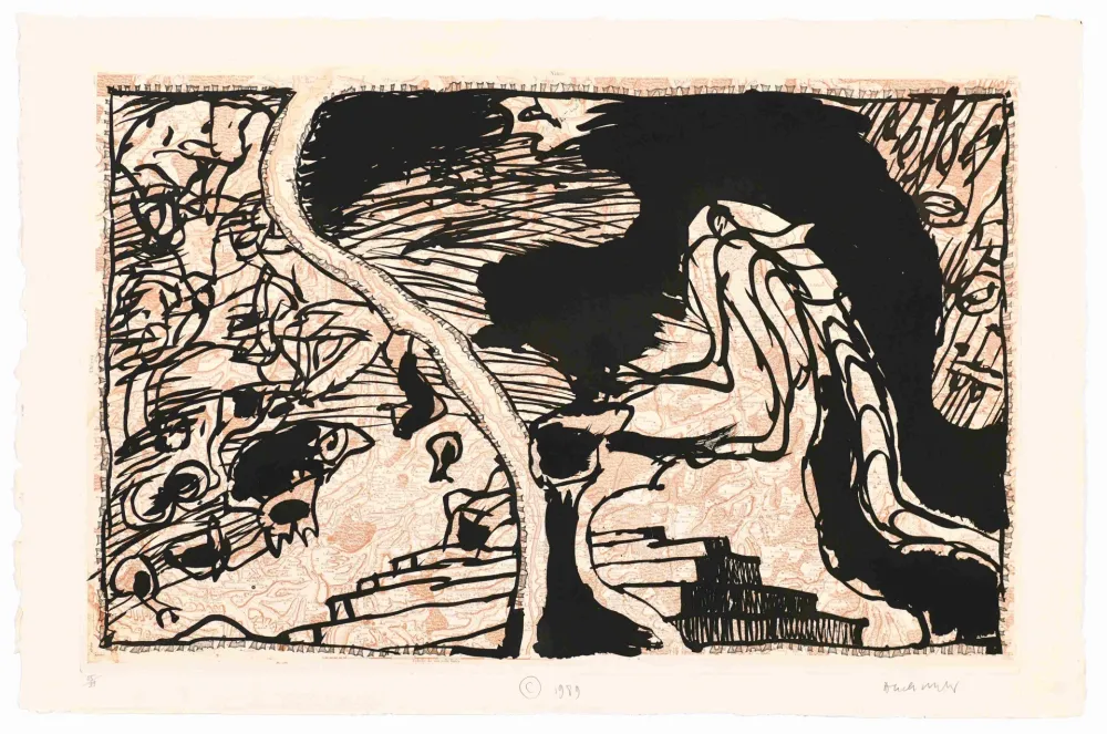 Eau-Forte Alechinsky - La Ligne de Front