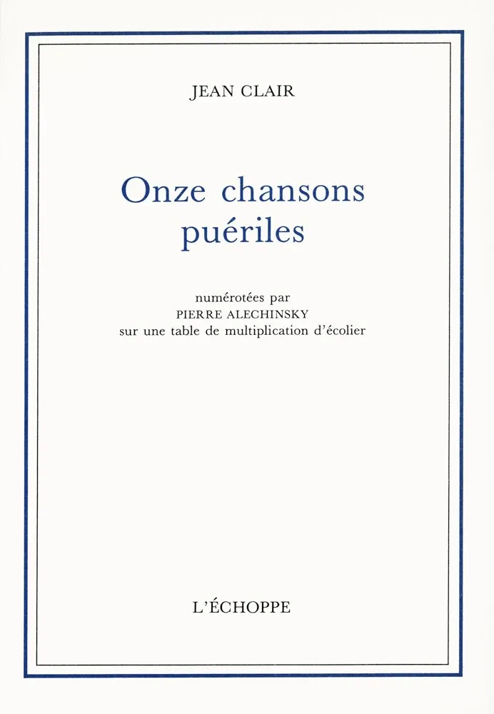 Livre Illustré Alechinsky - Onze chansons puériles
