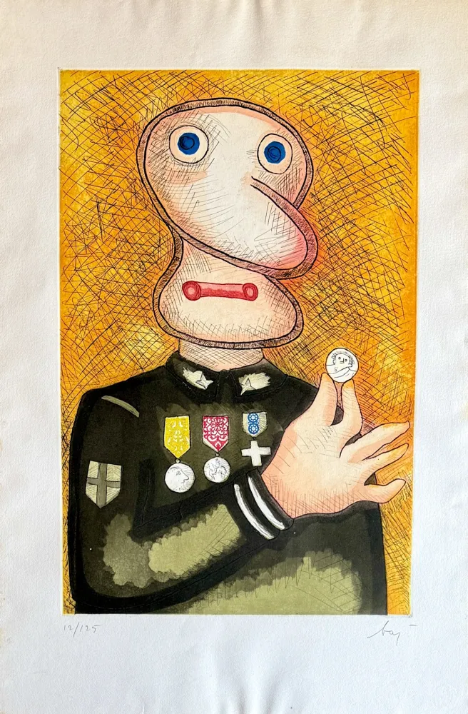 Gravure Baj - Uomo dalla medaglia